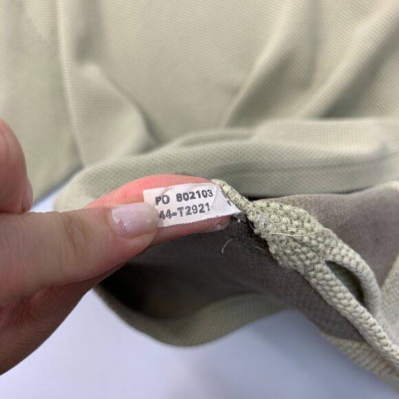 Vintage Tommy Bahama Silk Blend Polo Shirt Mens Extra Large Mushroom Brown Golf - Picture 7 of 9